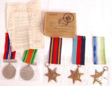 WWII SECOND WORLD WAR MEDAL GROUP - GENTLEMAN IN LANCASHIRE
