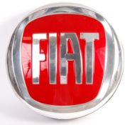 ORIGINAL 1990'S FIAT CAR BADGE SHOWROOM LIGHT BOX ADVERTISING SIGN