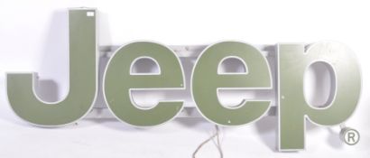 1990'S JEEP MOTORING ADVERTISING POINT OF SALE LIGHT BOX SIGN