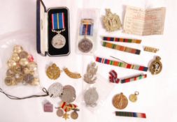 ASSORTED WWI FIRST & WWII SECOND WORLD WAR RELATED MEDALS