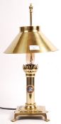 20TH CENTURY REPRODUCTION WHITE STAR LINE TITANIC BRASS LAMP