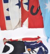 COLLECTION OF ASSORTED SHIPPING LINE FLAGS