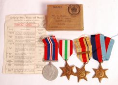 WWII SECOND WORLD WAR MEDAL GROUP - LONDON