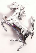 RARE PRANCING HORSE FERRARI SPORTS CAR MASCOT / BADGE