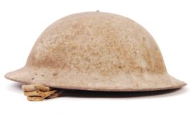 ORIGINAL WWII SECOND WORLD WAR ALL STEEL BRODIE UNIFORM HELMET