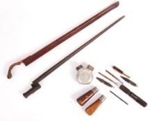 POST WAR RUSSIAN MOSIN NAGANT RIFLE BAYONET AND CLEANING KIT