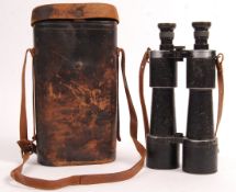 RARE CARL ZEISS JENA 12X50 BINOCULARS IN ORIGINAL LEATHER CASE