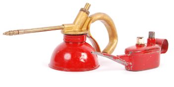 TWO VINTAGE SMALL MINIATURE CLASSIC CAR OIL CANS