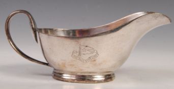 1930'S MAPPIN & WEBB BLUE STAR LINE SHIPPING GRAVY BOAT