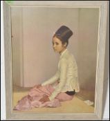 Sir Gerald Kelly A vintage retro 20th Century 1960s picture print of ' The Burmese Princess Saw