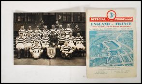 ENGLAND V FRANCE 1949 RUGBY UNION PROGRAMME