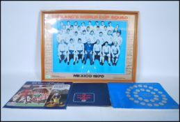 Football Memorabilia - A collection of collectable football memorabilia to include a framed and