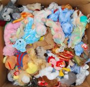 ASSORTED TY BEANIE BABIES FROM ALL SERIES MOSTLY ANIMALS