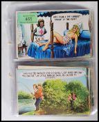 Postcards - A quantity of vintage 20th century novelty & comic postcards by Bamforth on various