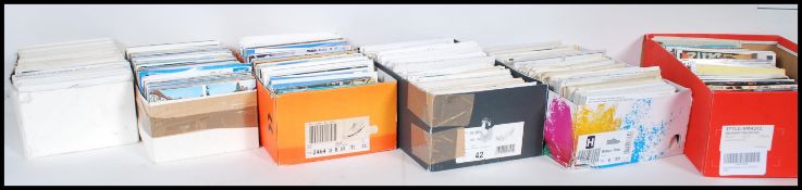 Postcards - Quantity (c4,500) of picture postcards in six shoeboxes. Includes a wide range of