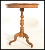 A 19th Century Sorrento marquetry and parquetry inlaid table, the top with a knight in armour to the