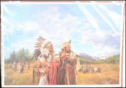 After Paul Calle 1928-2010 - A large mounted limited edition 197/1500 signed picture print ' In