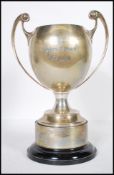 A rare vintage 1960's / 1970's ' Bristol Motorcycle Club ' hallmarked silver trophy engraved ' The