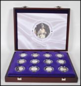 A Royal Mint Coronation Anniversary  Silver Proof Collection. Consisting of twelve silver proof