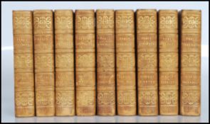 19th Century Georgian books - Nine volumes of The Percy Anecdotes published by T Boys of Ludgate