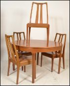 A retro 20th Century teak wood Nathan dining table