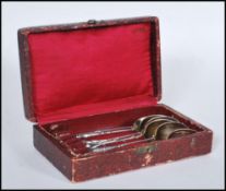 A set of six commemorative silver tea spoons relating two World War I battlefields and strategic