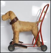 A mid-20th century early Lines Brothers (Made in Ireland) mohair wool filled stuffed toy teddy