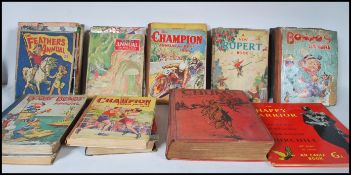 A collection of vintage 20th Century Children's annuals and books to include Rupert in More