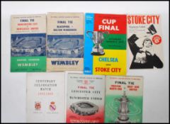 A selection of 20th Century football programs to include Blackpool V Bolton Wanderers final tie
