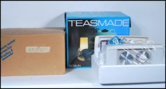 A vintage 20th Century new old stock unused boxed Goblin Teasmade, retaining original packaging,