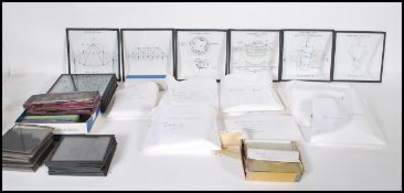 A large collection of antique Magic Lantern slides to include Victorian and Edwardian slides of