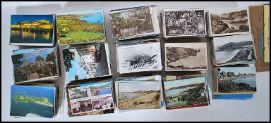 Channel Islands postcards. Large collection +/- 2,000 cards Edward 7th to Elizabeth II. Guernsey,