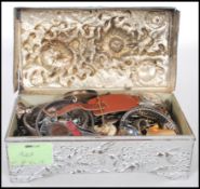 A collection of vintage costume jewelry to include