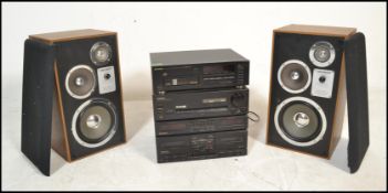 A Pioneer stacking system consisting of multi-play compact disc player PD-Z84M, stereo double