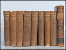 19th Century non fiction history books - Macaulay's History of England volumes 1 - 8 published by