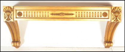 A 20th Century marble topped French console table