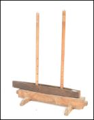 A 19th century Weaving / weavers stand of wooden f