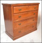 A 19th Century Victorian graduating chest of four