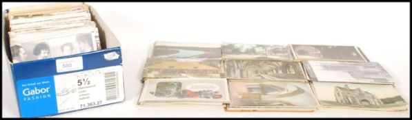 A good collection of approx 500 postcards. All early type with most V.K and overseas topographical