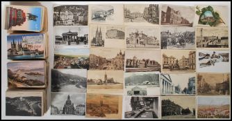 GERMANY. Box with 520 postcards. All vintage mainly between the wars. All topographical views with