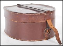 A good vintage Cowhide construction leather Collar box (with 