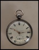 A rare early 19th Century Georgian silver hallmarked cased verge / fusee movement open faced