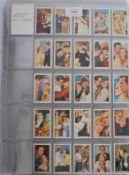 A collection of vintage Gallagher's Cinema / Film star related cigarette cards / trade cards to