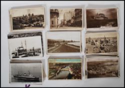 A collection of vintage postcards dating from the first half of the 20th century to include