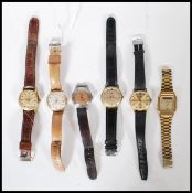 A collection  vintage 20th Century gentleman's mechanical watches to include a Smiths De Lux 17