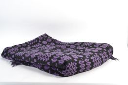 A vintage 20th Century traditional Welsh wool blan