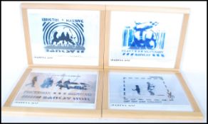 Banksy - A selection of vintage 1990's graffiti urban street art prints featuring photographs of
