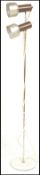 A retro 20th Century floor standing standard twin spot / spotlight lamp. Having adjustable twin
