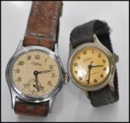 A vintage 20th Century Gent's Certina mechanical wrist watch, Arabic numeral chapter ring with