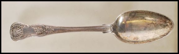A 19th Century Victorian John & Henry Lias serving spoon having scrolled gadrooned detailing,